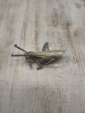 Anne Klein Silver-Tone Grasshopper Pin